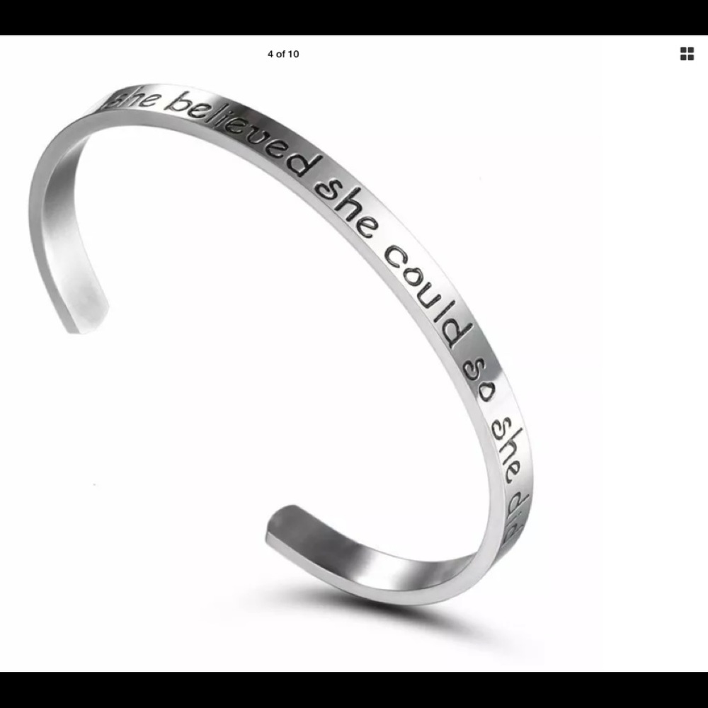 New beautiful stainless steel message bracelet - Picture 5 of 8